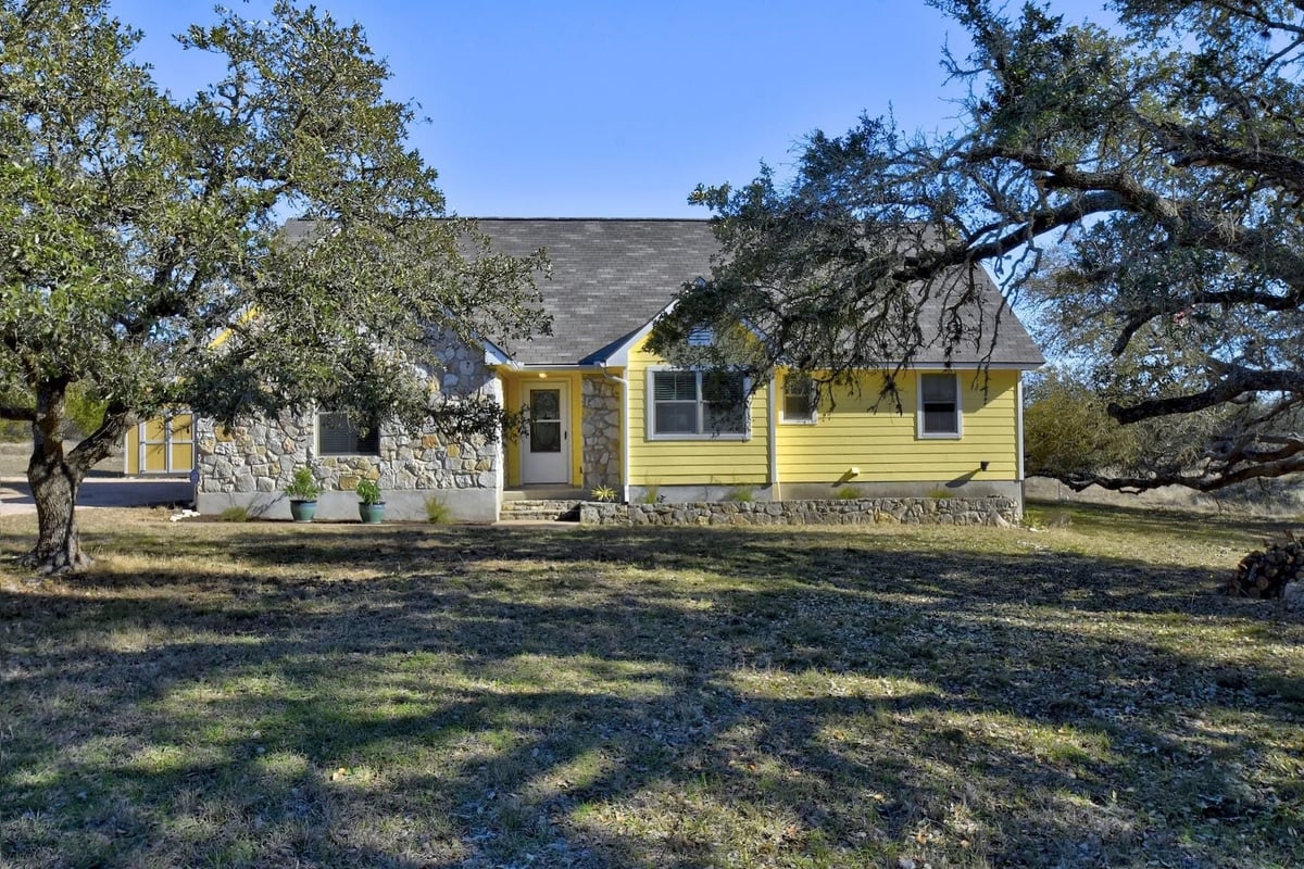 View 200 Twidwell Dr in Shady Valley Sec 1 200 Twidwell Dr - front exterior - Luxury home in Shady Valley Sec 1, Dripping Springs, TX