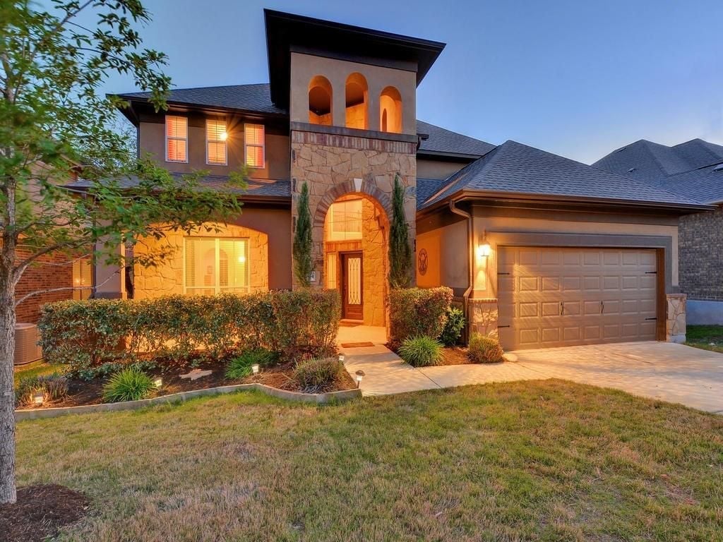 View 4414 Zacharys Run in Walsh Trails 4414 Zacharys Run - front exterior - Luxury home in Walsh Trails, Cedar Park, TX