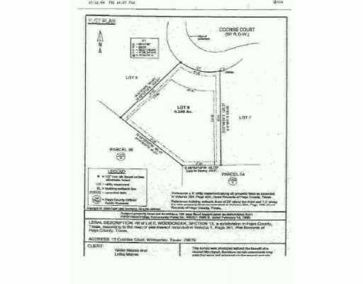 View 0 Cochise 0 Cochise - front exterior - Luxury lot in Wimberley, TX