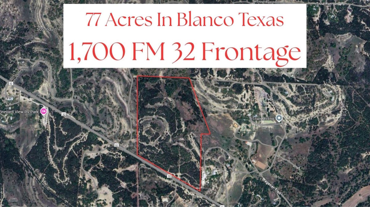 View 00 Fm 32 DR in W S Turner Surv 122 00 Fm 32 DR - front exterior - Luxury home in W S Turner Surv 122, Fischer, TX