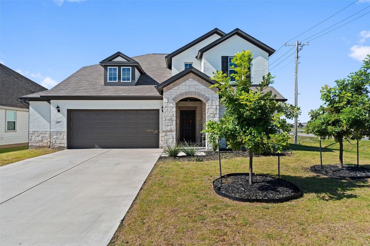 View 100 Panico RD in Highlands North 100 Panico RD - front exterior - Luxury home in Highlands North, Hutto, TX