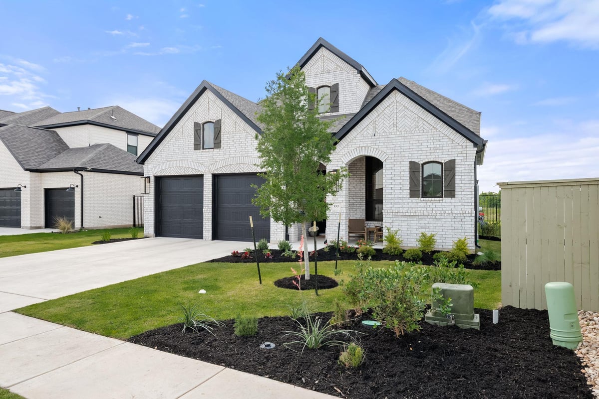 View 100 Ribera Dr in Santa Rita Ranch 100 Ribera Dr - front exterior - Luxury home in Santa Rita Ranch, Liberty Hill, TX
