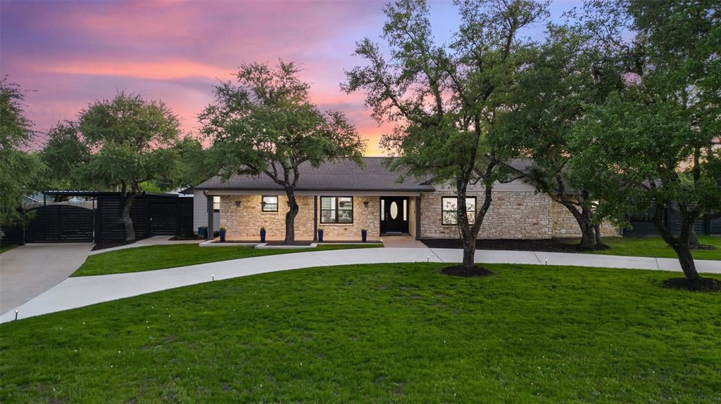 View 10001 Cerro Alto CV in Capitol Ridge Add 10001 Cerro Alto CV - front exterior - Luxury home in Capitol Ridge Add, Austin, TX