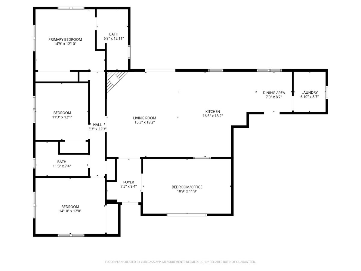 Primary bedroom at 1001 E Applegate Dr - 4 bed 2 bath home