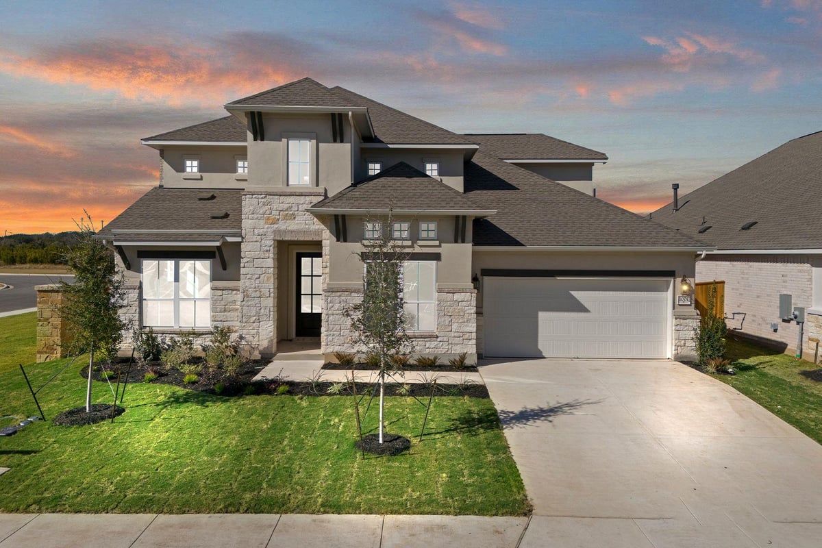 View 1001 Ellensburg Dr in Parmer Ranch 1001 Ellensburg Dr - front exterior - Luxury home in Parmer Ranch, Georgetown, TX