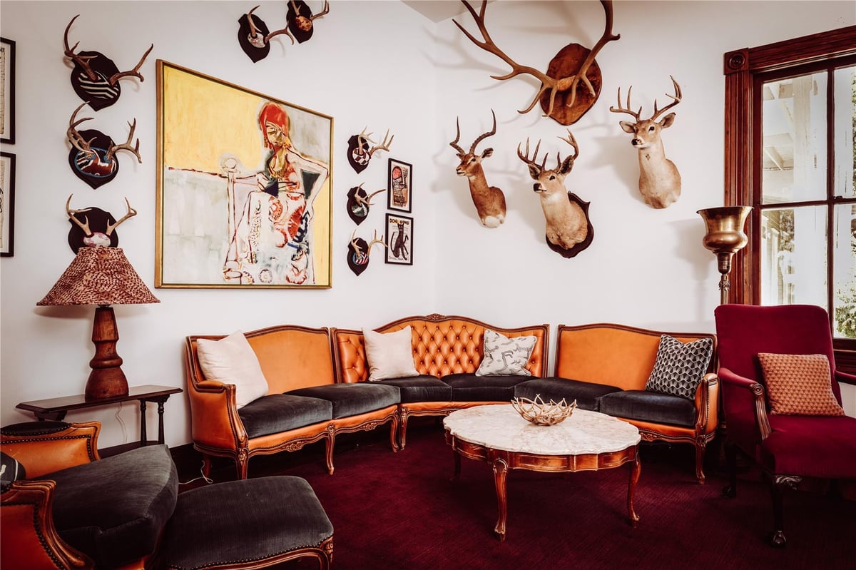Primary bedroom at 1001 King Ct - The Antlers On Lake Lbj, Kingsland, TX