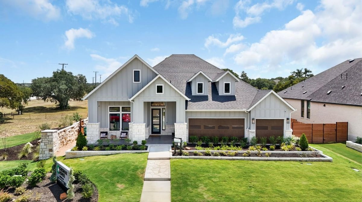 1001 Painted Horse DR - front exterior - Luxury home in Broken Oak, Georgetown, TX