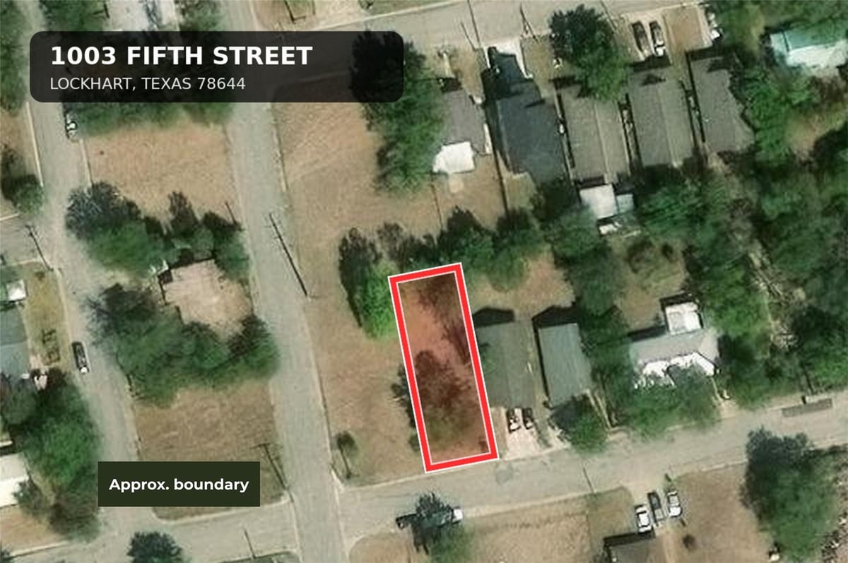 View 1003 Fifth ST in F&S 1003 Fifth ST - property photo 1 - Luxury lot in F&S, Lockhart, TX