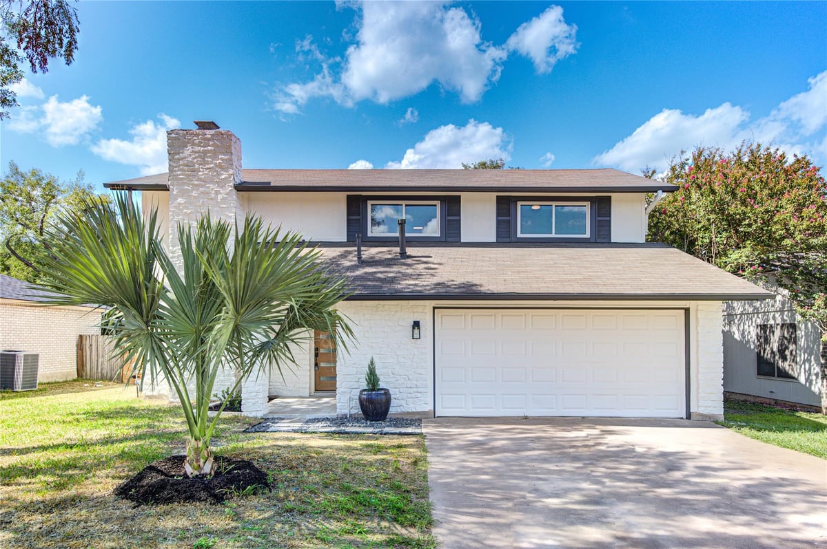View 10070 Woodland Village DR in Woodland Village Anderson Mill Sec 01 Blk 10070 Woodland Village DR - front exterior - Luxury home in Woodland Village Anderson Mill Sec 01 Blk, Austin, TX