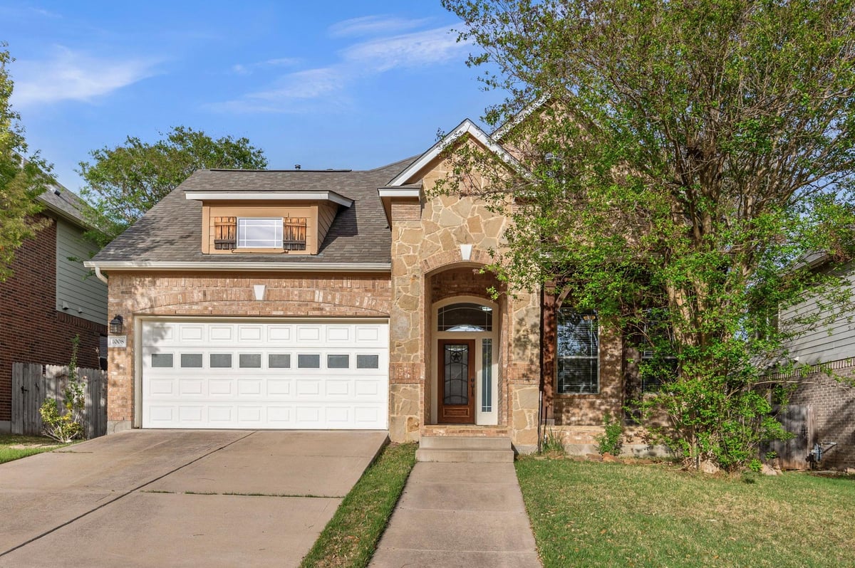 View 1008 Walsh Hill Trl in Walsh Trails 1008 Walsh Hill Trl - front exterior - Luxury home in Walsh Trails, Cedar Park, TX