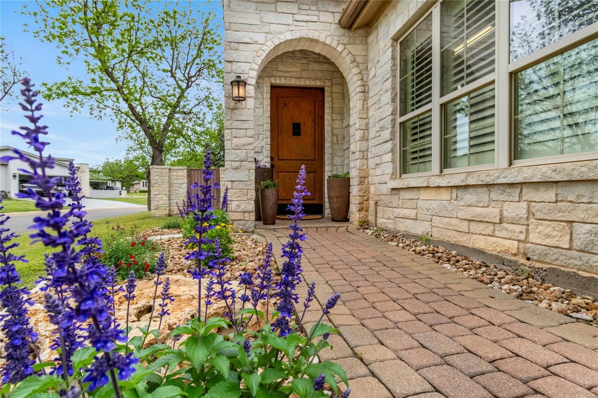 View 101 Blanco Ct in Pecan Creek 101 Blanco Ct - front exterior - Luxury home in Pecan Creek, Horseshoe Bay, TX