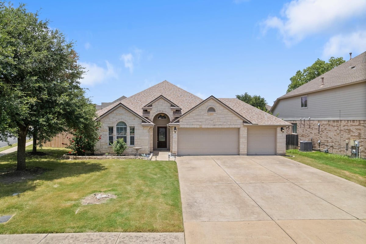 View 101 Payne Stewart Dr in Forest Creek Sec 35 101 Payne Stewart Dr - front exterior - Luxury home in Forest Creek Sec 35, Round Rock, TX