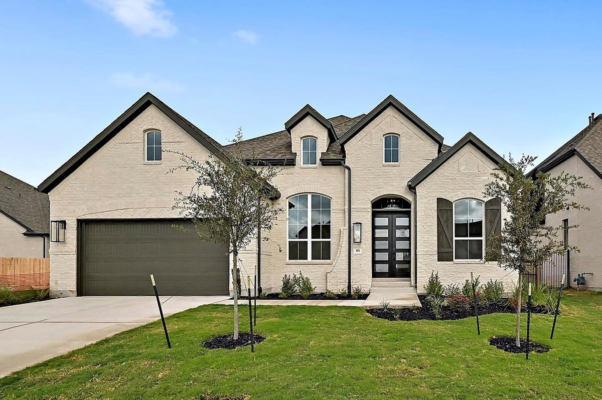 View 101 Ribera Dr in Santa Rita Ranch 60s 101 Ribera Dr - front exterior - Luxury home in Santa Rita Ranch 60s, Liberty Hill, TX