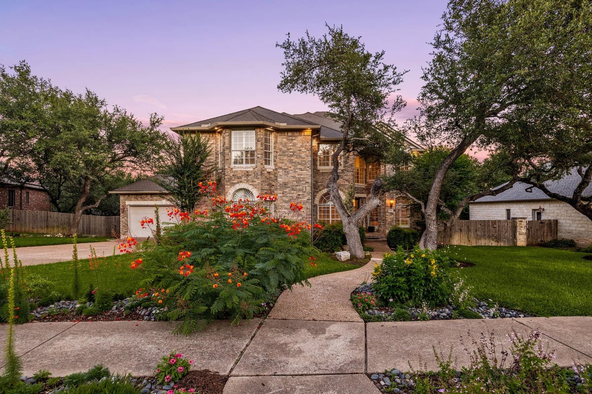 View 10103 Eastman CV in Spicewood At Bullcreek Sec 3 P 10103 Eastman CV - front exterior - Luxury home in Spicewood At Bullcreek Sec 3 P, Austin, TX
