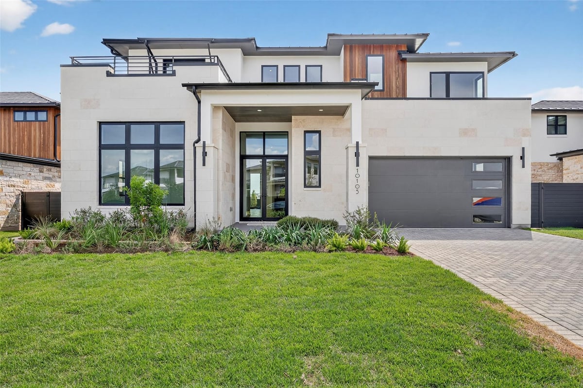10105 Milky Way Dr - front exterior - Luxury home in River Place, Milky Way at River Place, Austin, TX