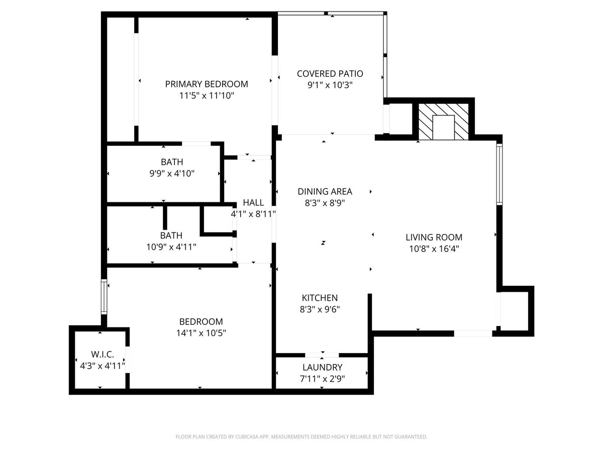 Kitchen at 1013 Chestnut St Unit #C2 - 2 bed 2 bath home