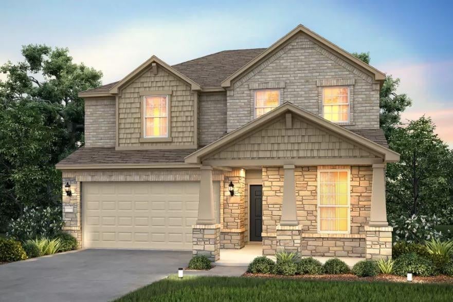 1013 McCormick CV - front exterior - Luxury home in Hutto, TX