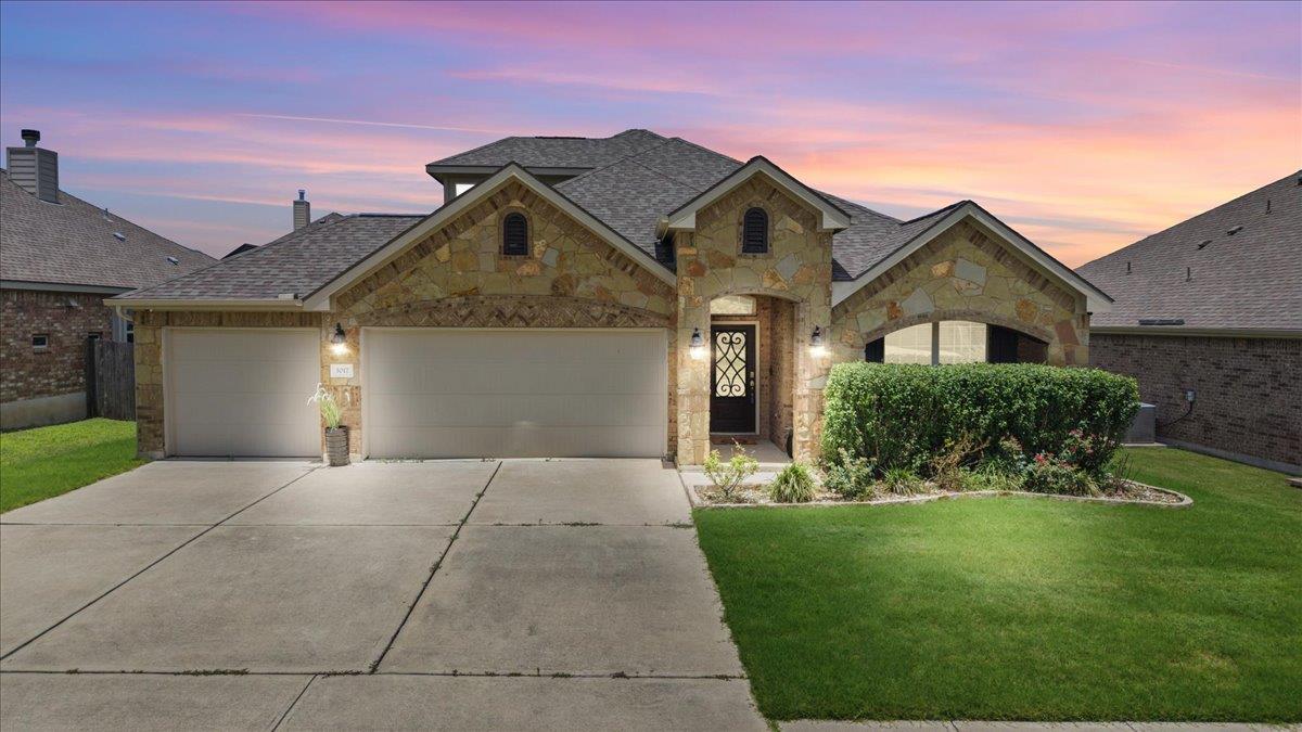 View 1017 Arvada DR in Savanna Ranch Sec 2 1017 Arvada DR - front exterior - Luxury home in Savanna Ranch Sec 2, Leander, TX