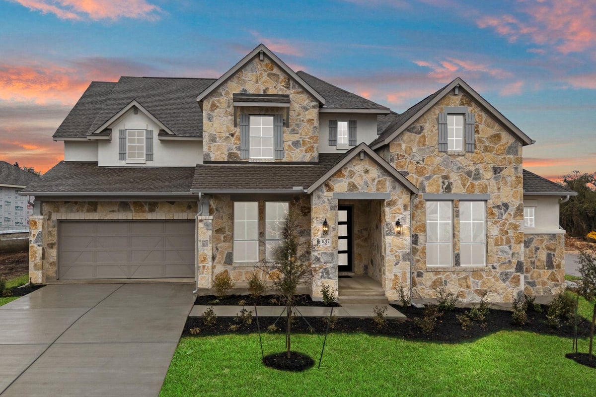 1017 Twisted Tarpley LN - front exterior - Luxury home in Parkside on the River, Georgetown, TX