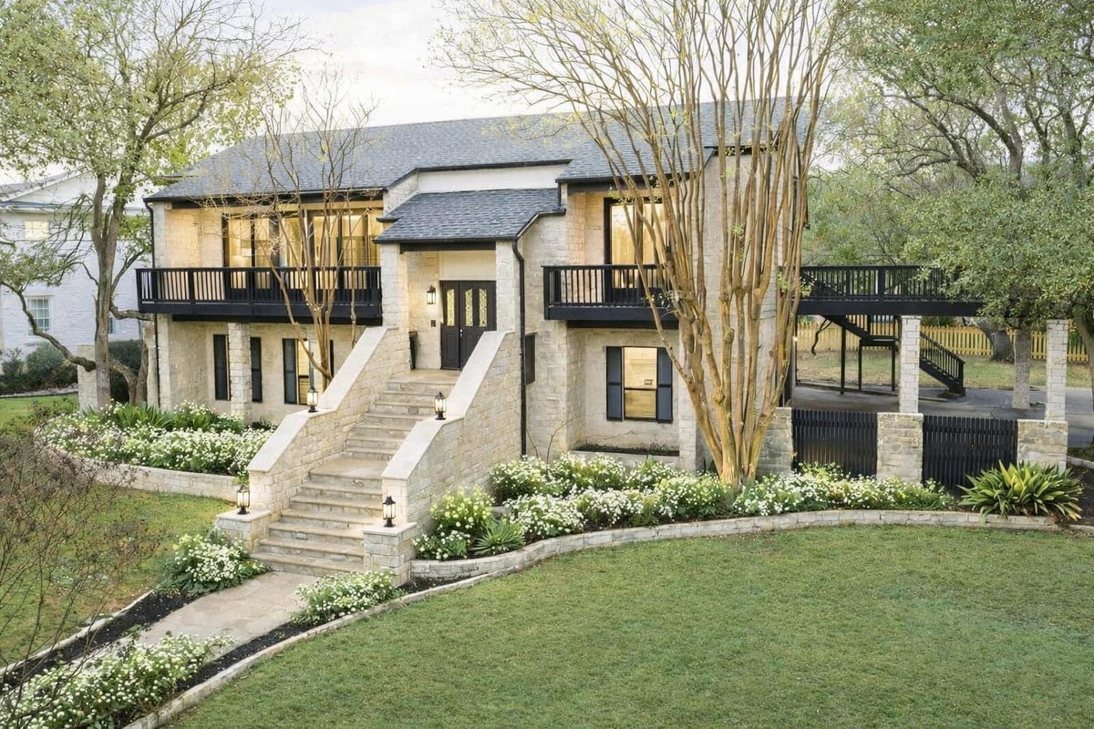 View 102 Laura Ln in Rollingwood Park Estates Sec 2 102 Laura Ln - front exterior - Luxury home in Rollingwood Park Estates Sec 2, Austin, TX