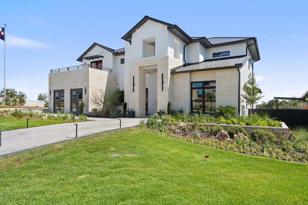 10202 Epsilon Way - front exterior - Luxury home in River Place, Milky Way at River Place, Austin, TX