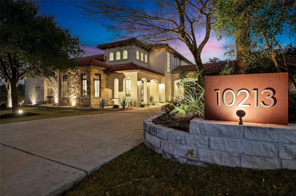 View 10213 Amwell Cv in Birdlip 10213 Amwell Cv - front exterior - Luxury home in Birdlip, Austin, TX