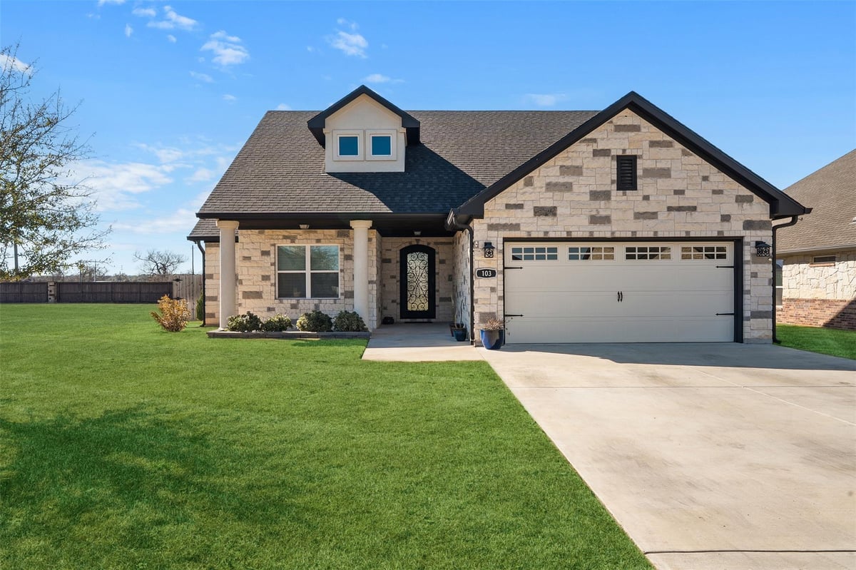 View 103 Les Ln in Hurta River Estates 103 Les Ln - front exterior - Luxury home in Hurta River Estates, Smithville, TX