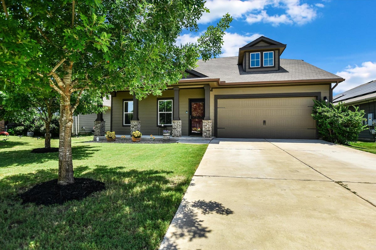 View 103 Navidad River DR in Riverwalk Ph 3 Sec 1 103 Navidad River DR - front exterior - Luxury home in Riverwalk Ph 3 Sec 1, Hutto, TX