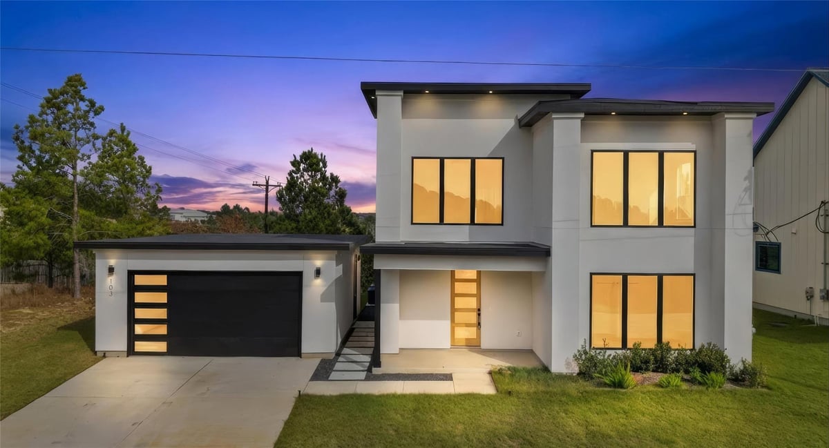 View 103 Onini Ct in Tahitian Village, 103 Onini Ct - front exterior - Luxury home in Tahitian Village,, Bastrop, TX
