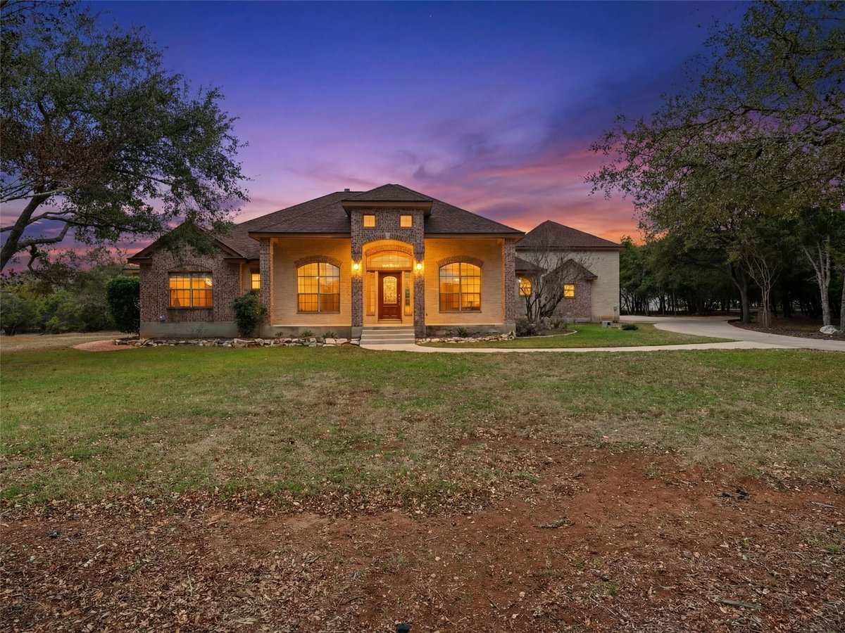 View 10302 Teich Loop in Rockwall Ranch 10302 Teich Loop - front exterior - Luxury home in Rockwall Ranch, New Braunfels, TX