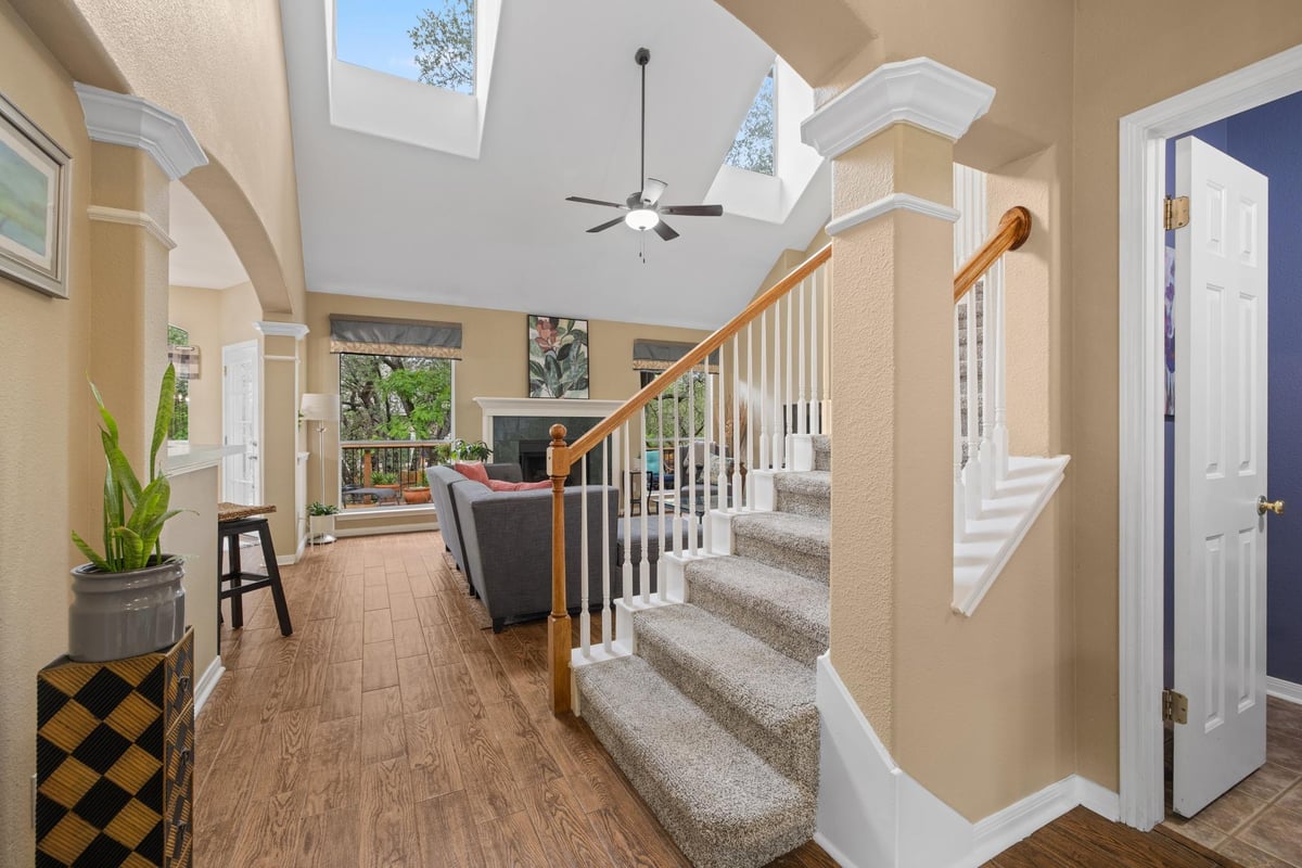 View 1037 Cashew LN in Forest Oaks Sec 2 1037 Cashew LN - front exterior - Luxury home in Forest Oaks Sec 2, Cedar Park, TX