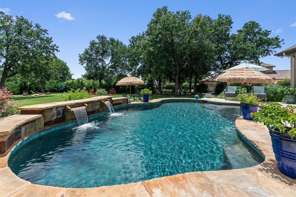 104 Adobe CV - front exterior - Luxury home in Mission Oaks, Georgetown, TX