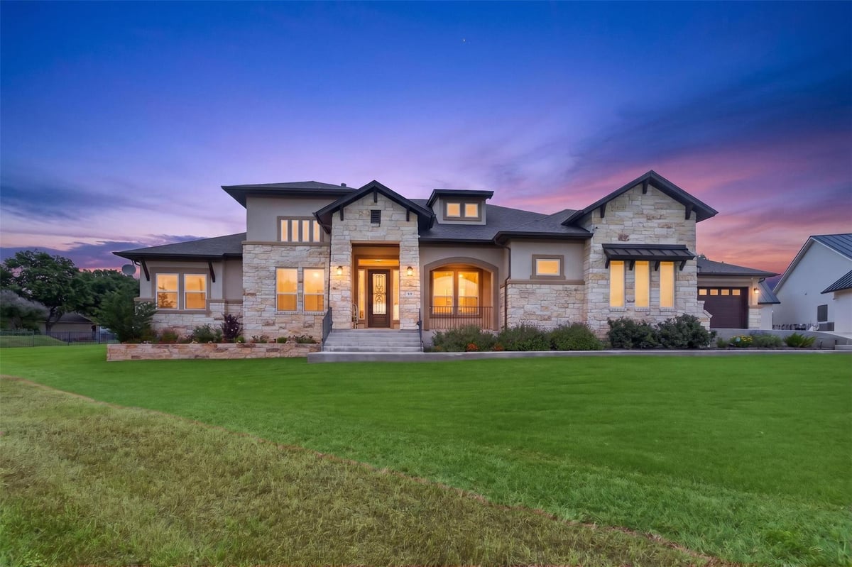 View 104 Far Meadow DR in The Legends 104 Far Meadow DR - front exterior - Luxury home in The Legends, Kingsland, TX