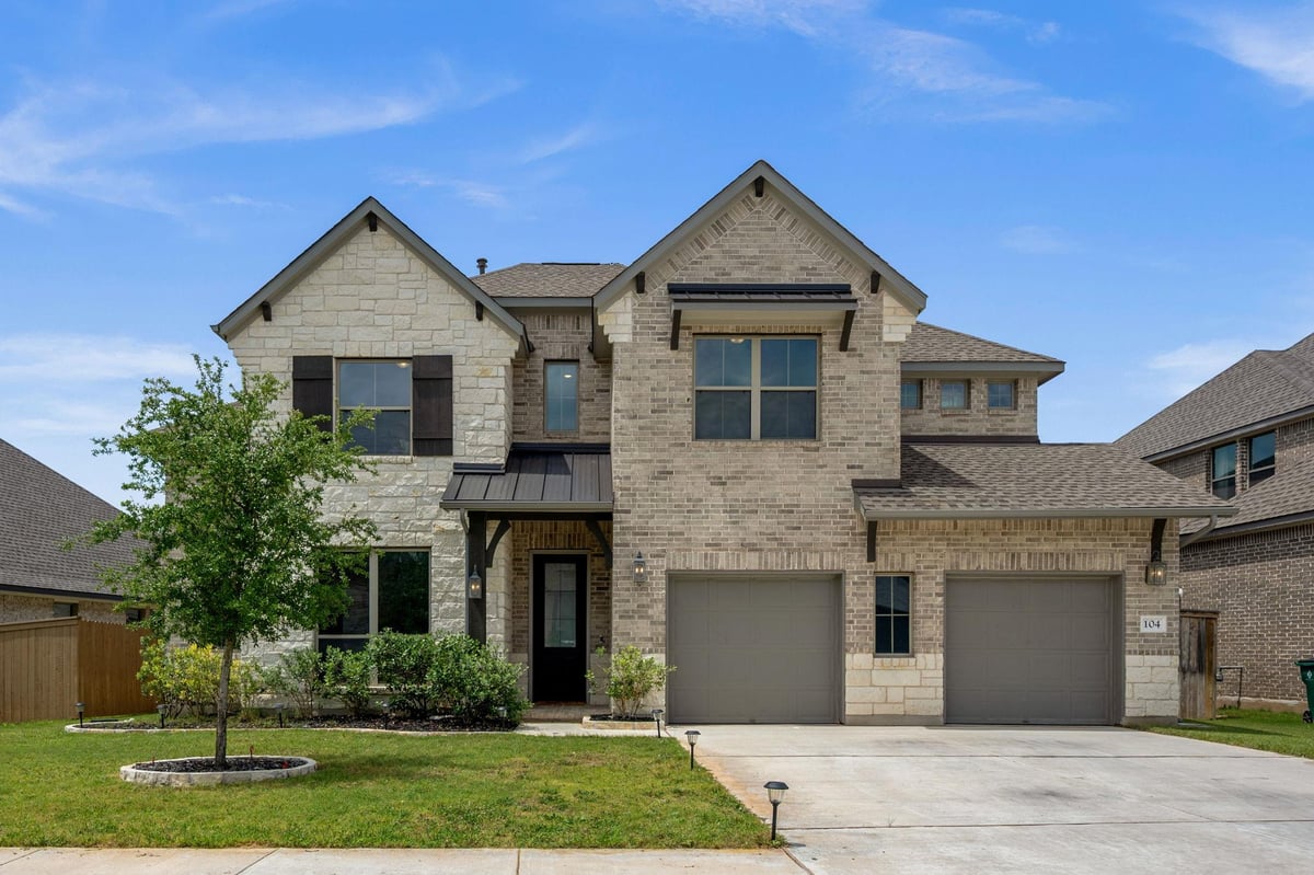 View 104 Rockrose Cv in The Colony 104 Rockrose Cv - front exterior - Luxury home in The Colony, Bastrop, TX