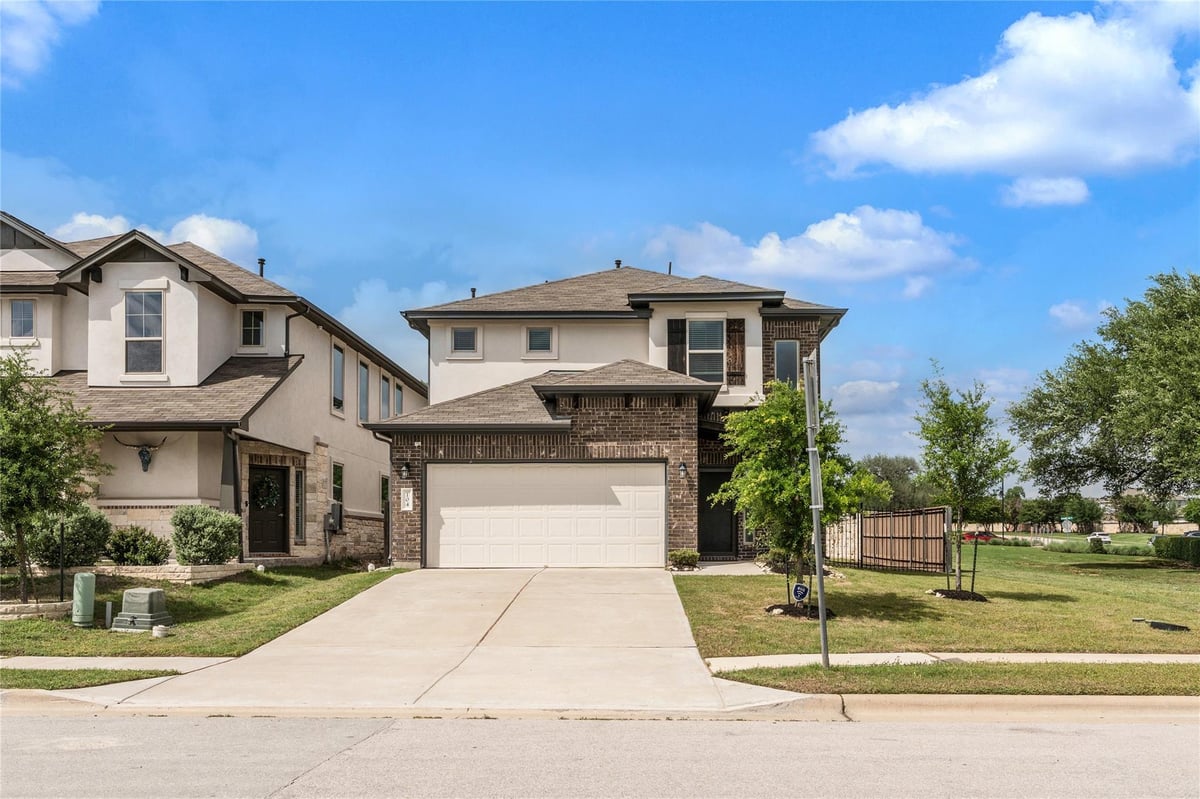View 104 Turkey Creek Ln in Caughfield Ph 11 104 Turkey Creek Ln - front exterior - Luxury home in Caughfield Ph 11, Leander, TX