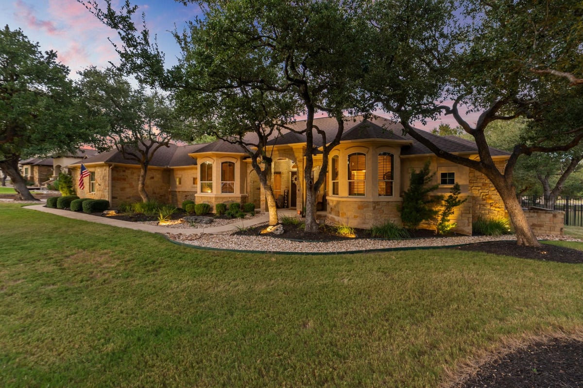 View 104 Vista LN in Gabriels Grove Sec 01 104 Vista LN - front exterior - Luxury home in Gabriels Grove Sec 01, Georgetown, TX