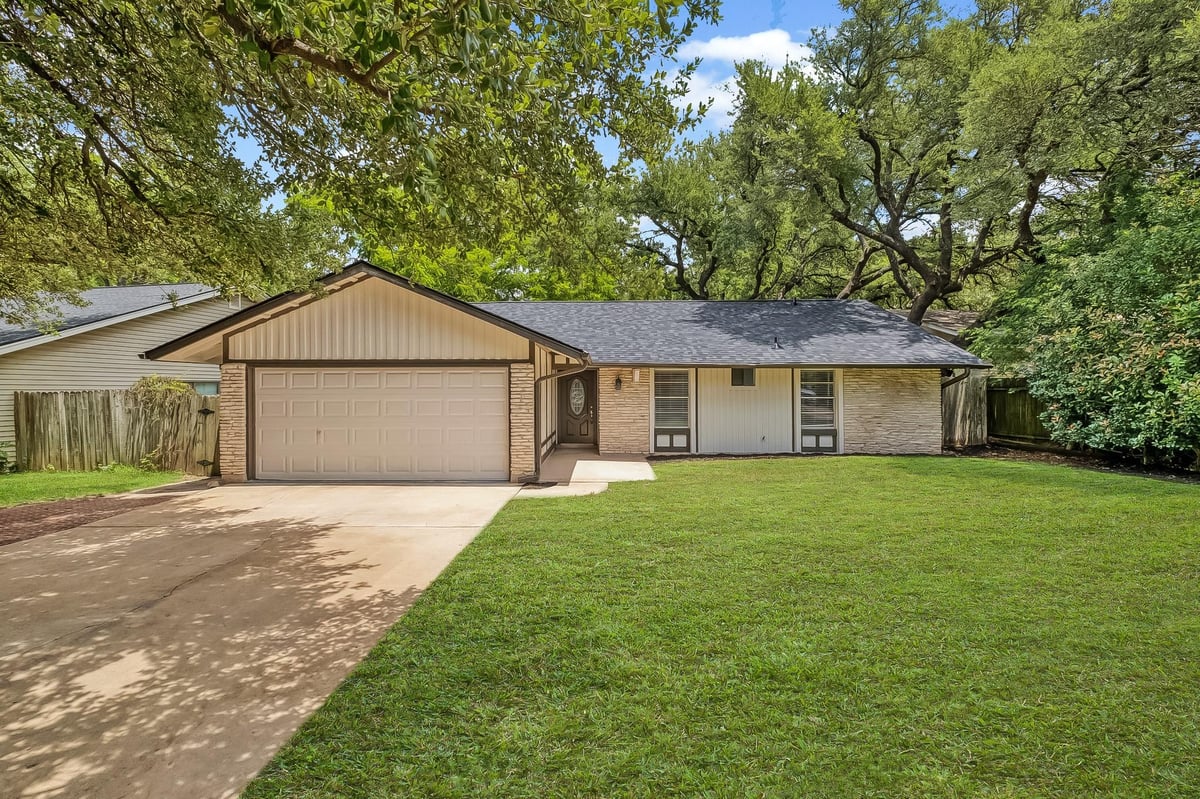 View 10417 Firethorn LN in Village 01 At Anderson Mill 10417 Firethorn LN - front exterior - Luxury home in Village 01 At Anderson Mill, Austin, TX