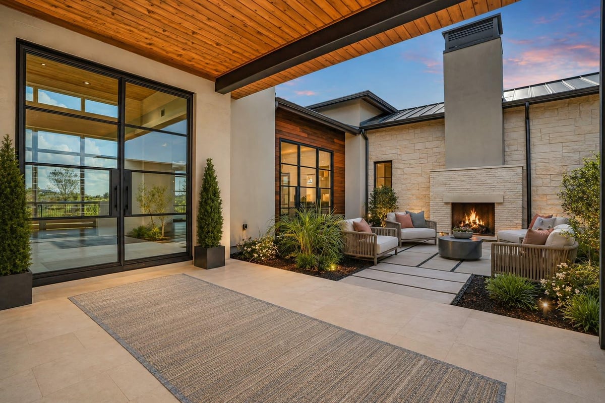 1043 Overlook Pkwy - front exterior - Luxury home in The Trails of Lake LBJ, Horseshoe Bay, TX