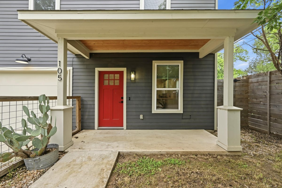 Primary bedroom at 105 Elkhart St Unit #3 - 2 bed 2 bath home