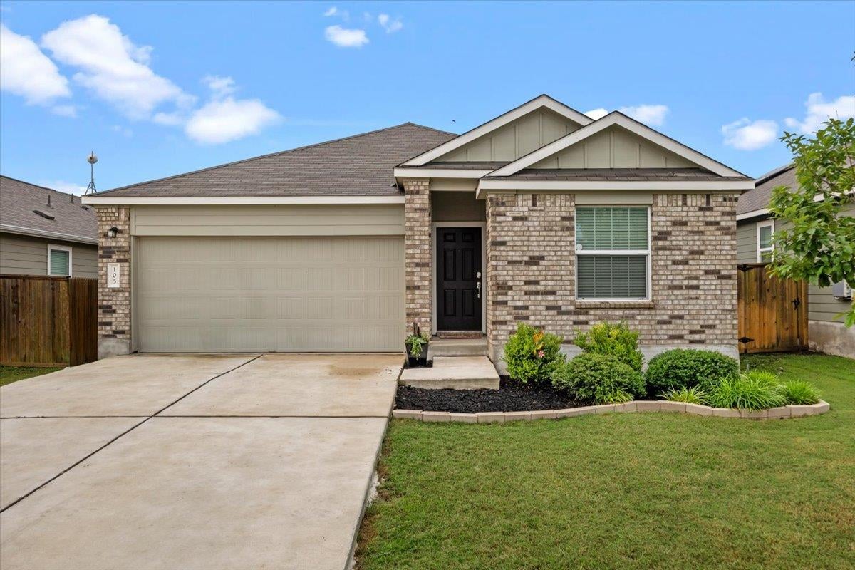 View 105 Guardian Angel CT in Bailey Park Ph 4 105 Guardian Angel CT - front exterior - Luxury home in Bailey Park Ph 4, Jarrell, TX