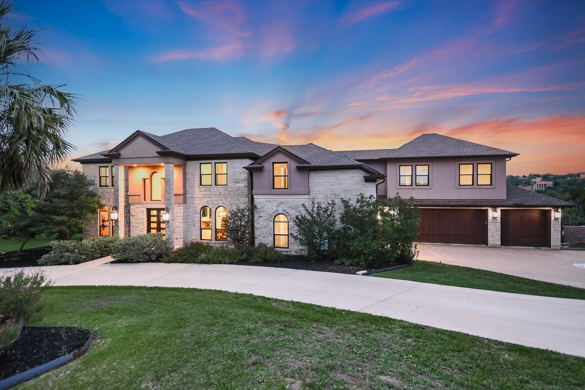 105 N Lowell Ln - front exterior - Luxury home in Rob Roy On Lake Sec 02, Austin, TX