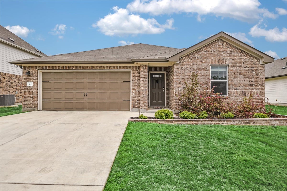 View 105 Saviano Rd in Highlands North Sec 2 105 Saviano Rd - front exterior - Luxury home in Highlands North Sec 2, Hutto, TX