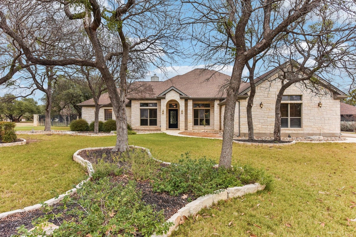 View 105 Silver Leaf Dr in Shady Oaks Estates Sec 04 Ph 04 105 Silver Leaf Dr - front exterior - Luxury home in Shady Oaks Estates Sec 04 Ph 04, Georgetown, TX
