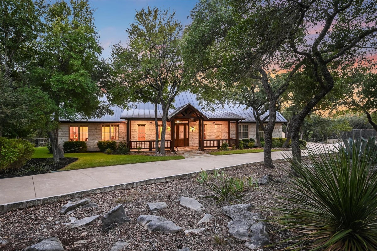 View 1050 River Mountain Rd Unit #A in RIVER MOUNTAIN RANCH 1050 River Mountain Rd Unit #A - property photo 1 - Luxury home in RIVER MOUNTAIN RANCH, Wimberley, TX