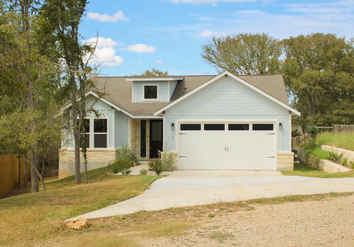 View 106 Halawa CT in Tahitian Village, 106 Halawa CT - front exterior - Luxury home in Tahitian Village,, Bastrop, TX