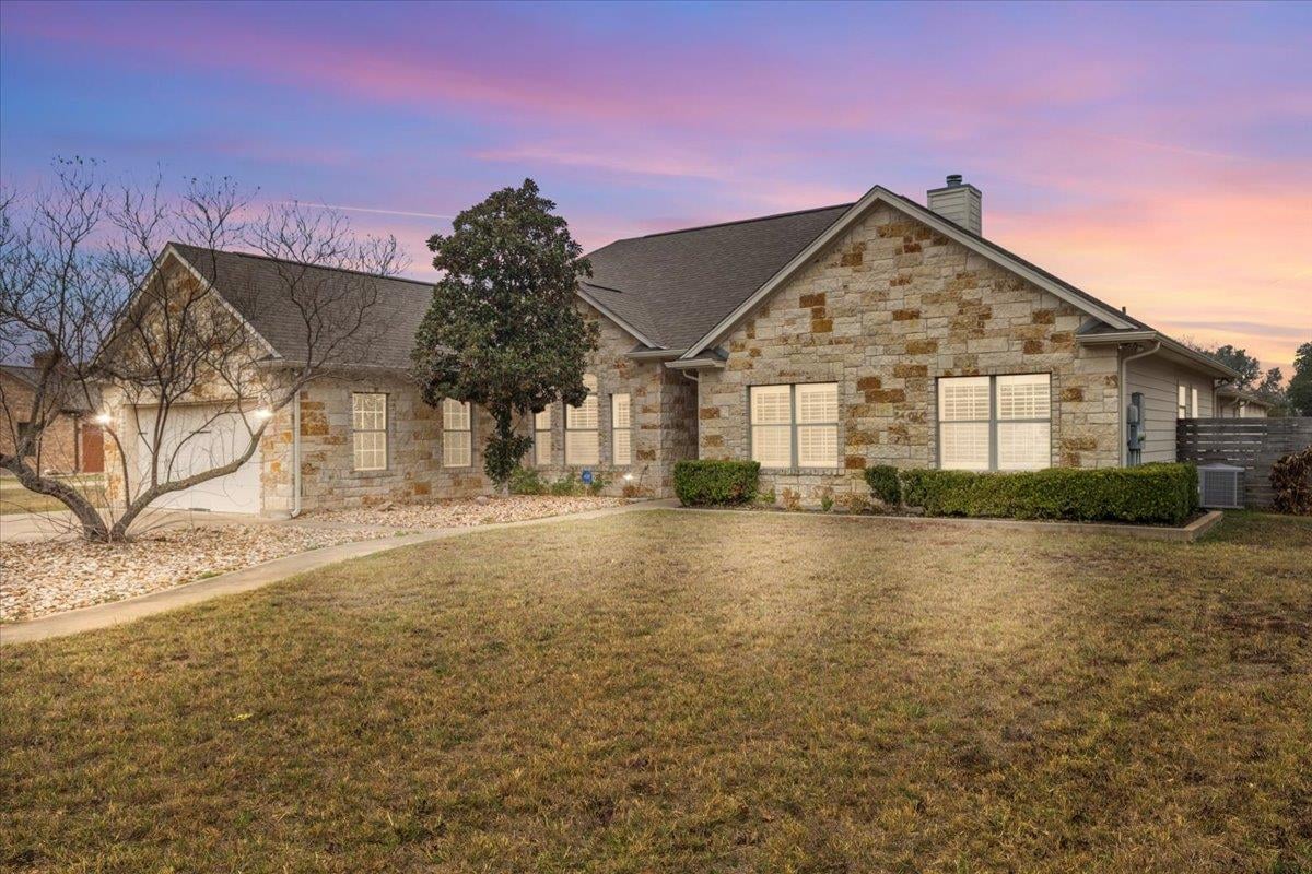View 106 Spring Mdw in Jacobs Landing 106 Spring Mdw - front exterior - Luxury home in Jacobs Landing, Bastrop, TX