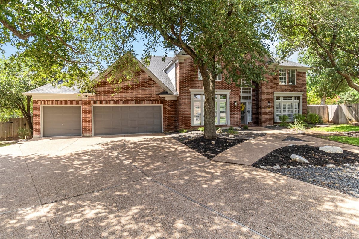 View 10601 Showboat Cv in River Place Sec 02a 10601 Showboat Cv - front exterior - Luxury home in River Place Sec 02a, Austin, TX