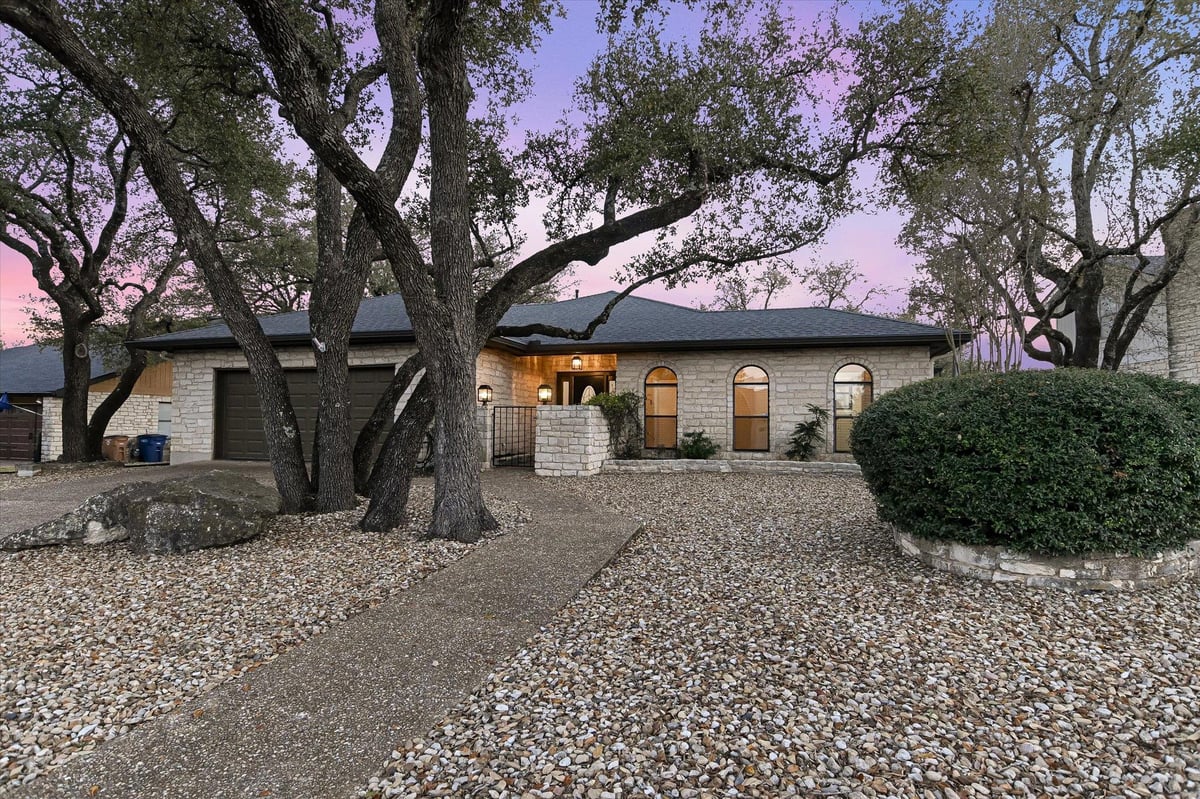 View 10605 Floral Park Dr in Austin Hills Sec 01 10605 Floral Park Dr - front exterior - Luxury home in Austin Hills Sec 01, Austin, TX