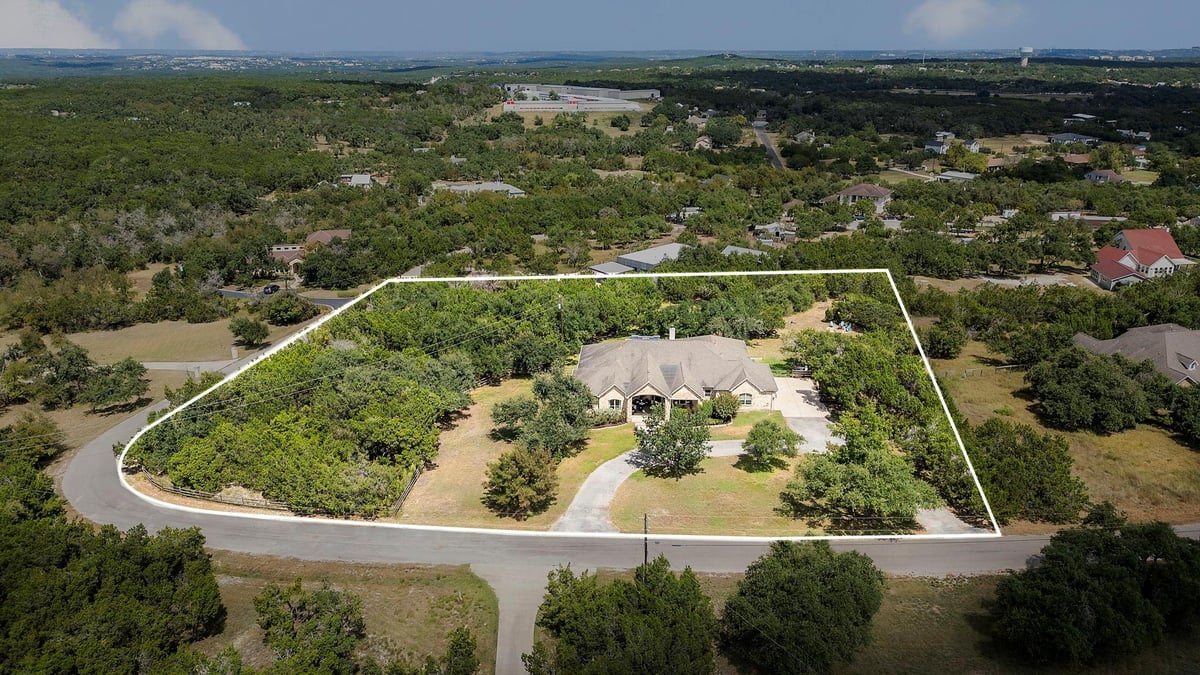 View 10700 Twilight Vis in Larson Estates 10700 Twilight Vis - front exterior - Luxury home in Larson Estates, Austin, TX
