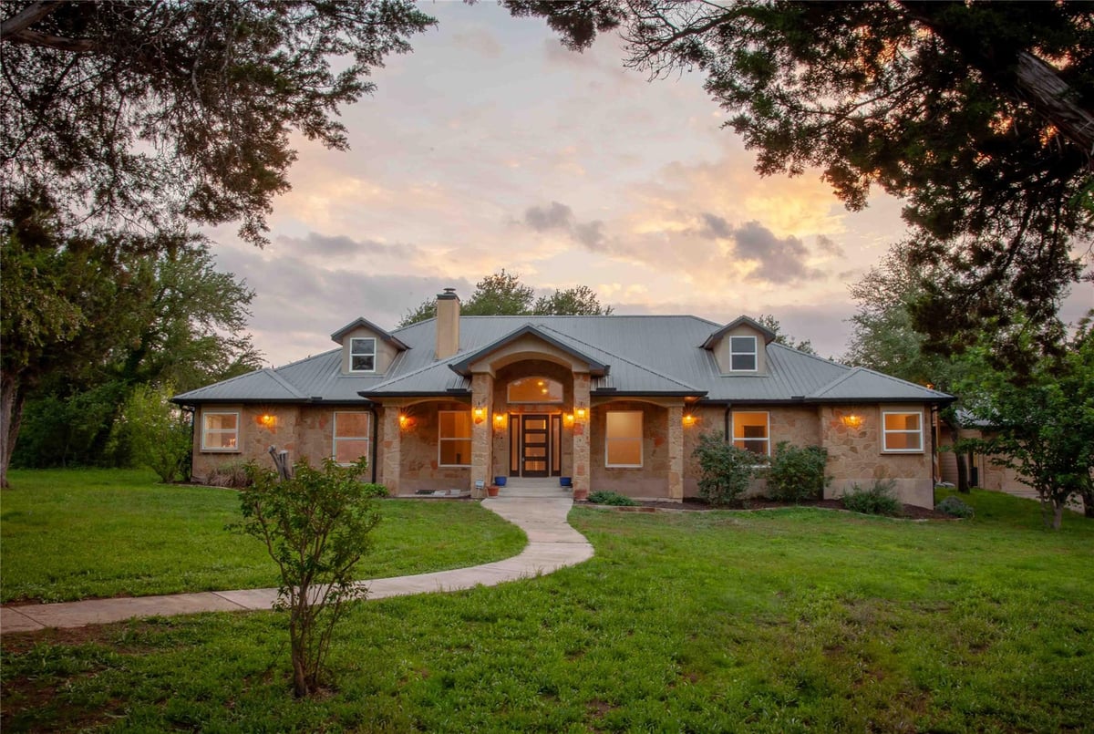 View 10701 Twilight VIS in Larson Estates 10701 Twilight VIS - front exterior - Luxury home in Larson Estates, Austin, TX